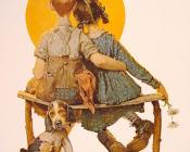 诺曼 洛克威尔 : Puppy Love